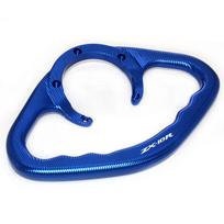 Skirta KAWASAKI NINJA ZX-10R ZX10R ZX 10R 2004- CNC motociklo keleivio rankenos Rankenos bako griebtuvo rankenos mėlyna