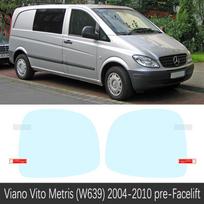 Automobilio galinio vaizdo veidrodinė plėvelė, skirta Mercedes-Benz V klasės Viano Vito Metris W639 W447 2004-2009 nuo rūko lietaus nepraleidžiantis lipdukas W639 2004-2010 gray