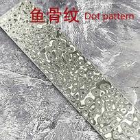 30x5x0,5cm Damasko plienas VG10 sumuštinio peilio tuščio rašto žaliavos juostelė  pasidaryk pats  peilių ruošinių raštas tūkstančio sluoksnių gesintas 30x5x0,3 cm 30x5x0.3cm Dot