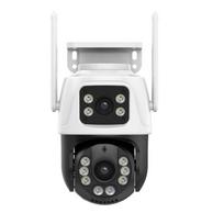 8 MP Wifi kamera PTZ lauko naktinio matymo dvigubo ekrano žmogaus aptikimo 4 MP saugumo apsauga CCTV stebėjimo IP kamera AU Plug