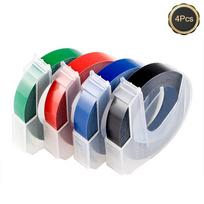4 vnt / siunta 9MM 3D plastikinė reljefinė juosta, skirta reljefiniam etikečių gamintojui PVC ETIKETĖ DYMO 1610 12965 1880 1540 Motex E101 spausdintuvas 4Pcs Mixed color  9mm gray