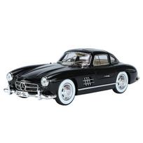 1/24 Mercedes Benz 300SL Alloy Klasikinis Vintažinis Automobilio Modelis Automobilio Modelis Metalinis Liejinys Traukiamas Atgal Garsas Šviesa Automobilis Vaikams Dovana juoda