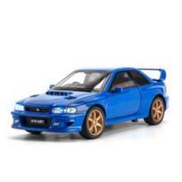 1/32 Subaru Impreza WRX STI Diecast Metalinis Modelis Automobilis Dovana Žaislas Vaikams Suaugusiems 1/32-Size:14.5*6.5*4.5cm mėlyna