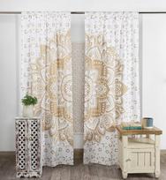 Mandala Jogos Meilė Indiška Hipio Bohemiška Prabangios Užuolaidos Europos Svetainės Miegamojo Virtuvės Dekoras Langų Apmušalai 2x67W185H(CM)53x73in&Hook
