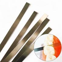 5 vnt. arba 10 vnt. Dantų metalo poliravimo lazdelė Poliravimo pjovimo juostelės su dantukais Visa juostelė Dantytu kraštu 4 mm Dantų balinimo medžiagos 5 pcs strips A brown