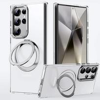 360° besisukantis žiedas telefono dėklas, skirtas Samsung Galaxy S25 S24 S23 Ultra Plus, magnetinis apsauginis smūgiams atsparus minkštų kraštų dangtelis Galaxy S25
