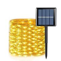 32m/22m/12m/7m Saulės LED šviestuvas Lauko girlianda Sodo pasakų šviesos girlianda Atspari vandeniui Kalėdinė girlianda Kiemo dekoracija 22M 200LED šilta balta spalva