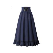 Europos Ir Amerikos Retro Renesanso Moteriška Suknelė Su Rifflesišomis Šventėms Retro Cosplay XXL mėlyna
