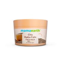 Mamaearth Chia Hydra-Calm Gel Face Pack 200g Cooling Glow Mask Deep Hydration For All Skin Types Daily Refreshing Cream beige