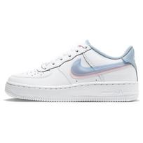 Nike Air Force 1 LV8 GS Dvigubas Swoosh Vaikų sportbačiai Balti Šviesiai Armijos Mėlyni CW1574-100 38 white