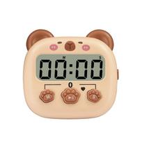 Elektroninis laikmatis, Animacinis skaitmeninis laiko valdymas, Mini virtuvės priminimas pradinių klasių mokiniams Light brown