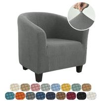 Polarinis Fleece Fotelio Užvalkalas Tamprios Vamzdinės Kėdės Užvalkalai Svetainės Elastingas Visapusiškas Vienviečio Sofos Apsauginis Dangalas Namų Dekoras 1pcs gray