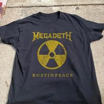 Retas Megadeth Rust in Peace logotipas T-shirt viršūnės marškinėliai Vyriški Moteriški, Unisex Juodi T-shirt viršūnės marškinėliai Vyriški Moteriški, Dydis S-4XL M black