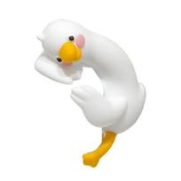 3D ančiuko ornamentas Derva Animacinis mini ančiuko paveikslėlis Kompiuterio televizoriaus monitoriaus dekoracija Kolekcionuojamas daiktas draugams dovanoti Automobilio ekrano rodinys B