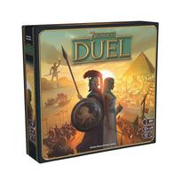 7 Wonders Duel stalo žaidimas Intensyvūs dviejų žaidėjų mūšiai senovės pasaulyje, strateginiai žaidimai 30 minučių žaidimo laikas kortų beige