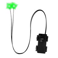Šviečiančios LED akys Helovino dekoravimui - Automatinio laikmačio įsijungiančios dekoracijos kaukolėms, moliūgams, antkapiams, patalpų ir lauko šiurpios dekoracijos žalia