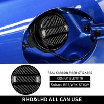 Real Hard Carbon Fiber For Suzuki Swift Alto Ignis S-Cross Alivio Kizashi Car Fuel Tank Cap Sticker Universal Trim Accessories juoda