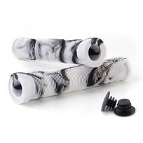 Motorolerio rankenos Dviračio rankenos Neslystančios guminės vairo rankenos 22,2 mm vairui Motorolerio rankenos BMX dviračio vairai 1 pora Black and White #1 gray