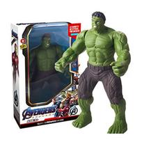 Marvel Animaciniai Žaislai Žmogus-voras Halkas Geležinis Žmogus PVC Aktyvios Sulankstomos Lėlės Serija Šviečiantys Modeliai Didelė Nuolaida 16-18CM beige