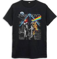 Pink Floyd „Dark Side Of The Moon“ marškinėliai - Dovana vyrams ir moterims Unisex marškinėliai M gray