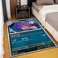 17 Styles Gengar Pokémon Cards Print Rug Carpet for Living Room Kids Bedroom Mat Sofa Doormat Floor Rug Home Decor Anti Slip Mat 60cm x 90cm