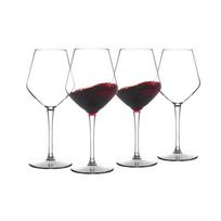 Neužlenkiamas vyno taurė su koteliu 100% Tritan plastikas Galima plauti indaplovėje Stiklo dirbiniai 15 oz, Rinkinys iš 2-4 black