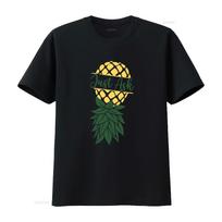 Apverstos ananasų marškinėliai besisūpuojantiems poroms Tiesiog paklauskite Svingerių gyvenimo būdo Gimtadienio Unikalus Dizainas Kas žaidžia vintage skalauti 3XL black
