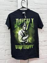 Juicy J Shirt Mens Small Black Stay Trippy Rap Hip Hop Concert Tour Tee 2013 S gray