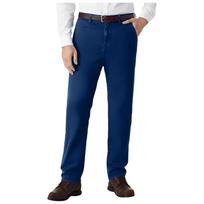 Klasikinės tiesaus kirpimo, slim fit, su tampria juosta džinsai vyresniems vyrams 34 mėlyna