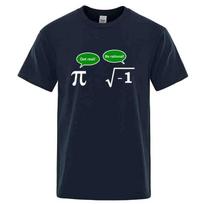 Mens Tshirt High Quality 100 Cotton Funny Math Design Printed Loose in Summer Casual Oneck Tshirt for Men Tees Male Tops 4XL black