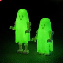 MOC Bricks Skull Cage Halloween Luminous Ghost Horse Skeleton Action Figure Educational Constructing Blocks Children Toys Gift green