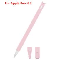Minkštas silikoninis dėklas Apple Pencil 2 kartos rašikliui Dėklas iPad rašikliui Apsauginis apvalkalas nuo kritimo ir neslystantis Priedai rožinė