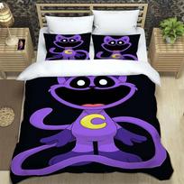 3D Spausdintas Anime Besišypsantys Gyvūnai CATNAP DOGDAY Lovos Patalynės Komplektas Šauni Anime Antklodės Užvalkalas Pagalvės Užvalkalas Mielas Animacinis Dovana 70x133cm 2pcs white