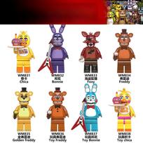 8 vnt. FNAF veiksmo figūrėlių žaislai „Penki naktiniai“ papuošalai Surinktas žaislas „Pasidaryk pats“ modelis Žaidimo aksesuaras Vaikų gimtadienio mielos dovanos