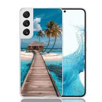 Maldyvų vėliavos Pasas Paplūdimio telefono dėklas Samsung Galaxy S26 Ultra S23 S24 S25 Edge S20 FE S21 S22 Plus minkštas spausdintas dangtelis Samsung S22 Plus gray