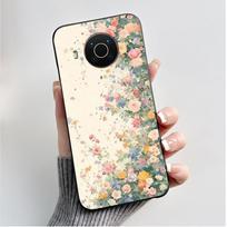 Spausduotas telefono dėklas Nokia X20/Nokia X10/Nokia X100/Nokia XR20 Dėklas Minkštas Silikonas Juodas Korpusas Dangtelis Mielas Gėlių Animacinis Dėklas Nokia XR20