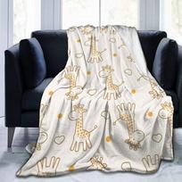 Mielas Žirafos pledas Žirafos Fleece pledas Super minkštas šiltas jaukus pūkuotas pliušinis Žirafos dovanos mergaitėms berniukams vaikų kambario dekoras 100x150cm