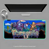 Terraria Pelės kilimėlis RGB Žaidimų pelės kilimėlis Stalo kilimėlis HD Žaidėjo Didelis LED apšvietimas XXL Pelės kilimėliai RGB600x300x3mm blue