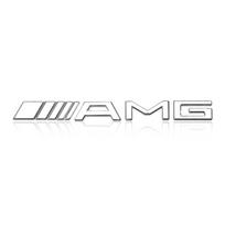 1 vnt. AMG emblema Galinė automobilio lipdukas Mercedes Benz W203 W204 W205 W211 W212 W213 W169 W108 W220 X156 GLC A180 Kėbulo lipdukas Etiketė sidabras