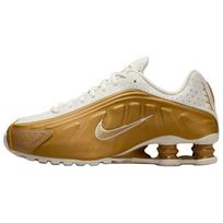 Nike Shox R4 Metalinis Auksas Moteriški sportbačiai Soft-Pearl AR3565-010 38.5 brown