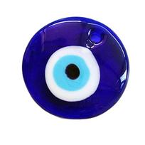 25/30/40/60MM Piktos akies pakabukai Karoliukai Apvalus Mėlynas laimės akis Antikinis mėlynas akies pakabukas Raktų pakabukų gamyba 2.5cm-rotund blue