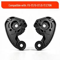 HJ-20M skydelis C70/IS17/FG17 motociklo šalmuiams - Saugos šalmo priedas black
