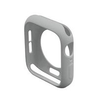 Silikoninis dėklas Apple Watch dėklui Series 9 8 7 6/5/4/3/2/SE Minkštas TPU apsauginis dangtelis iWatch dėklai 44MM 40MM 38MM 42MM 41MM 45MM 41mm series 7 8 9 gray