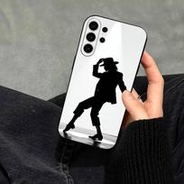 M-Michael Jackson Telefono dėklas Samsung S25,S24,S21,S22,S23,S30,Ultra,S20,Plus,Fe,Note,10,9,5G Juodas dangtelis Samsung S235G