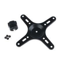 1Set Portable Monitor Mounting Bracket Plate VESA 1/4 Inch Screw Hole To 100x100MM 75x75MM M4 Screw Set Wall Mount Holder black