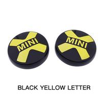 Ralis Papildomas LED Žibinto Dangtelis Priekinio Buferio Automobilio Aksesuarai Dangtelis MINI COOPER black yellow Letter yellow