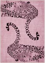 Prabangus rožinės spalvos leopardo rašto dekoratyvinis kilimas svetainei, minkštas neslystantis gyvūno rašto grindų kilimėlis miegamajam, sofai, prieškambariui 80x120cm