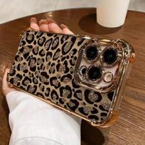 Case For Motorola MOTO Edge 50 60 FUSION 5G G60 G06 G24 Plating Leopard print Transparent Fashion Soft Shockproof Cover MOTO G06