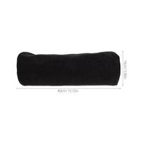 Cotton Linen Cylinder Neck Pillow Case Washable Neck Roll Pillowcase Cover, Round Cushion Protector for Sofa Bed Or Travel oranžinė