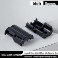 Pet Cage Connectors: Grid, Buckle, and Cable Fixing Accessories black